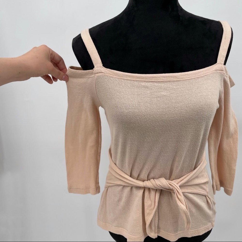 Pink Cold Shoulder Top - Picture 6 of 8